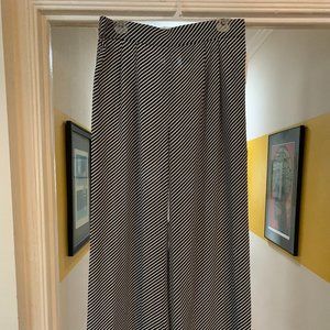 NWT H&M Black and White Striped Wide Legged Pants
